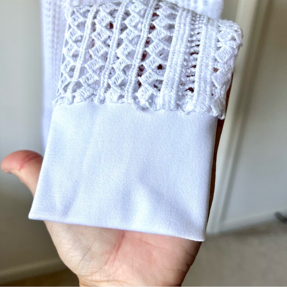 FABLETICS Sophie Crocheted Open Knit Long Sleeve Sweater—SZ. XS - Picture 8 of 17